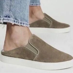 Vince Garvey Suede Shearling Lined Slip-On Sneaker Size 8